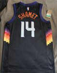 NBA 14 Shamet Phoenix Suns 20-21 city Maillot personnalisé imprimé